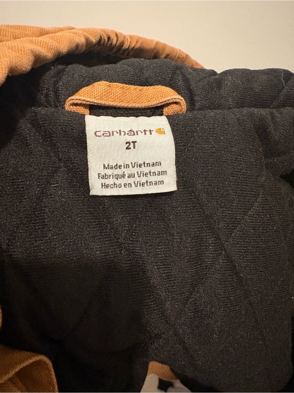Carhartt Tan Kids' Hooded Duck Canvas Jacket - Picture 6 of 7